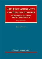 The First Amendment and Related – Hardcover, by Volokh Eugene – Acceptable