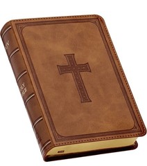 KJV Compact Large Print Lux-Leather Tan by Not Available (2017, Leather)