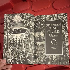 Stephen King Gerald’s Game Hardcover 1992 Viking Dust Jacket Horror Novel