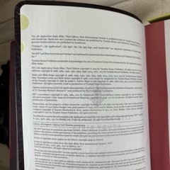 NIV Life Application Study Bible 3rd Ed Bonded Leather Thumb Index Burgundy RL