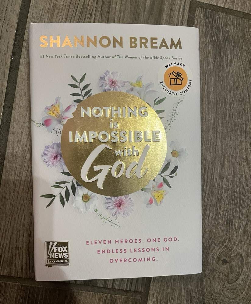 Shannon Bream Nothing Is Impossible with God Hardcover Women of Bible Speak