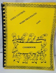 1980s Technology Department Cookbook Index Control SASS Word Processing Vintage