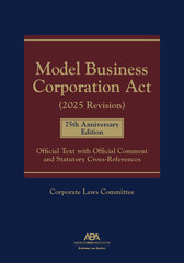 Model Business Corporation Act 2025 Revision 75th Anniversary Edition BRAND NEW