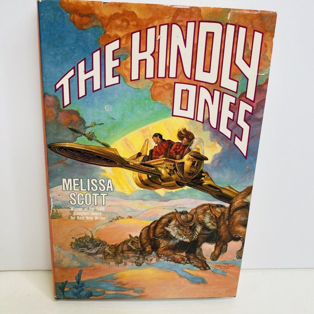 The Kindly Ones by Melissa Scott BCE HC DJ Vintage 1987 Sci-fi Baen Book