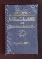 1894 SPALDING’S BASEBALL GUIDE ~ Amereon House | 166 pages ~ 1 of 80 REPRINT!