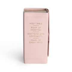 NEW – LDS Genuine Leather Snap Quad Combination, Pink, Compact 4.5″ x 6″