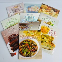 10 x Food Lovers Cookbooks Quick Easy Italian Thai Tapas Seafood Lunch Lot