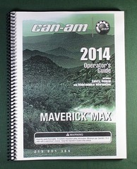 2014 Can-Am Maverick 1000 MAX Owner’s Manual: 163 Pages & Protective Covers