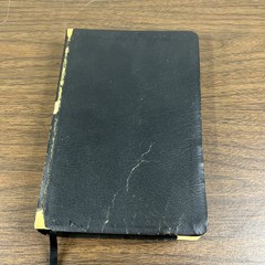 Tim LaHaye Prophecy Study Bible NKJV Leather Black Red Letter 2001 (Worn Cover)