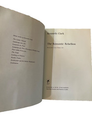 First Edition, The Romantic Rebellion,”Romantic vs Classic Art” By Kenneth Clark