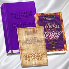 LARGE PRINT PU LEATHER Restored NAMES Bible + 2 FREE Books