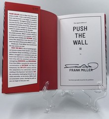 FRANK MILLER SIGNED AUTOGRAPHED PUSH THE WALL 1ST ED 1ST PRINT HC BOOK COMICS #2