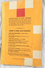 Complete Book of Chess Openings by Fred Reinfeld 1958 Barnes & Noble 182 Pages