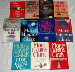 Mary Higgins Clark Suspense Novel Collection- Lot of 11 Books- 1 Title signed