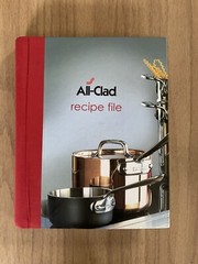 ALL-CLAD RECIPE FILE Recipe book w/ Blank Pages & Storage Pockets Unused! folder