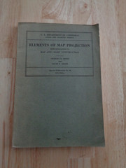 Elements of Map Projections: US Commerce Coast & Geodetic Survey by O Adams SC