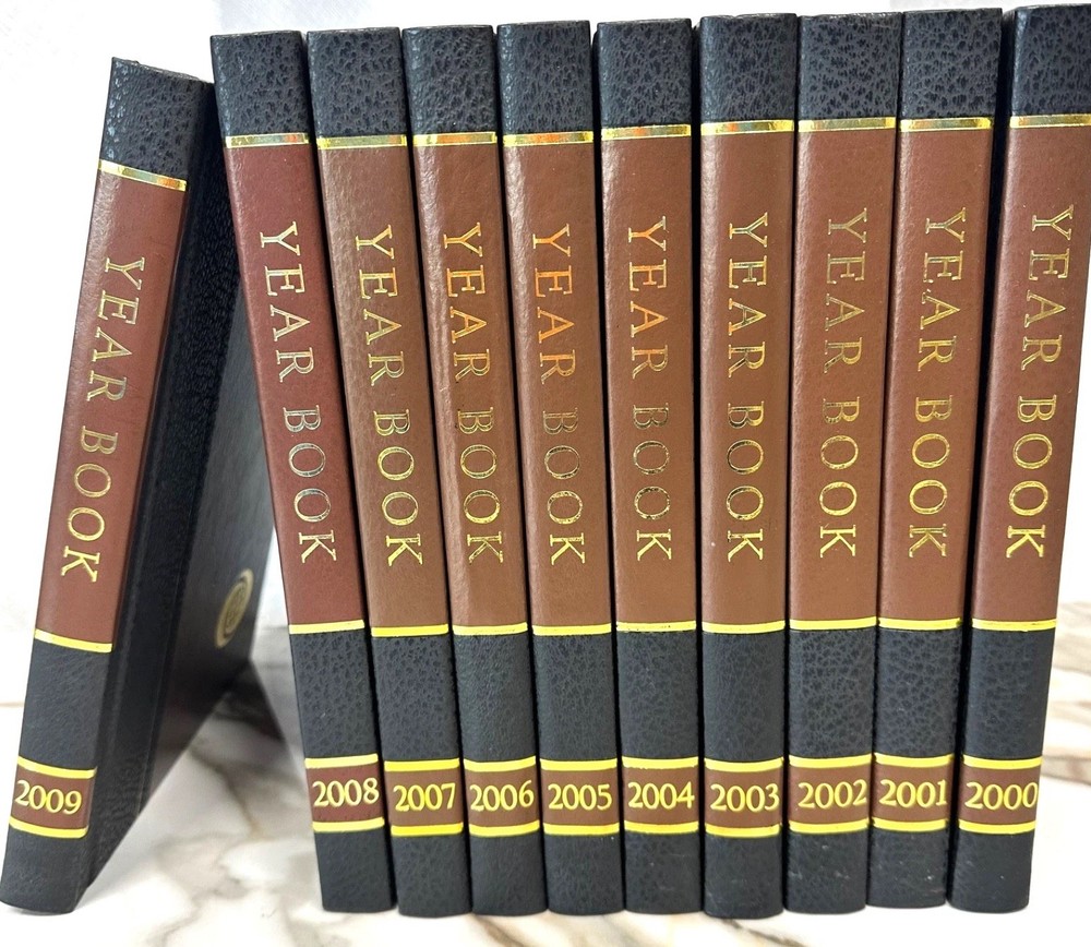 World Book Encyclopedia Year Book 2000-2009 HB Historical Reference Set of 10