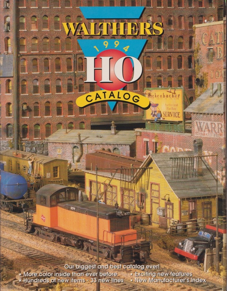 WALTHERS HO SCALE MODEL RAILWAY CATALOG – 1994, TRADE PB, 928 pp