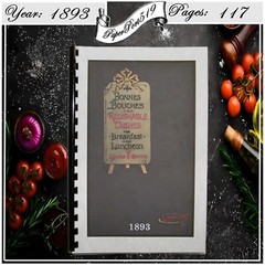 1893 Bonnes Bouches And Relishable Dishes Cook Book 117 Pages