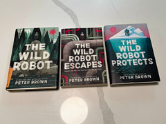 Peter Brown The Wild Robot Series 3-Book Set Great Condition