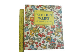 Vtg 1982 Kitchen Klips A Personal Recipe File Pocket Pages Binder with Recipes