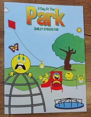 Bazic Smiley Fun Sticker Books A Day At The Park Activity Book Vision ST