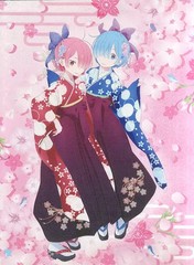Banpresto Re:ZERO Original Illustration Board 11.8×15.7in Anime Canvas 2018