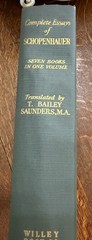 Schopenhauer, Arthur. Complete Essays of Schopenhauer. T. B. Saunders. 1942