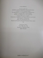 Robet Maplethorpe: Certain People 1985 Twelvetrees Press First Edition LE5000