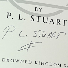 The Drowned Kingdom Saga SIGNED Set P.L. Stuart 1st Broken Binding Books I & II