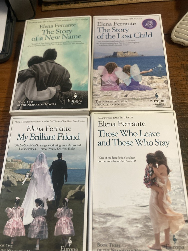 Elena Ferrante Lot Neapolitan Novels Complete Series Set 4 Books Europa 1-4