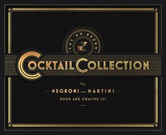 The Cocktail Collection Negroni & Martini Book & Coaster Set Factory Sealed New