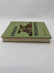 TECHNICAL METALS By Harold V. Johnson – Hardcover