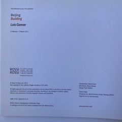 LOIS CONNER-BEIJING BUILDING by GEREMIE R. BARME 2011 Inscribed