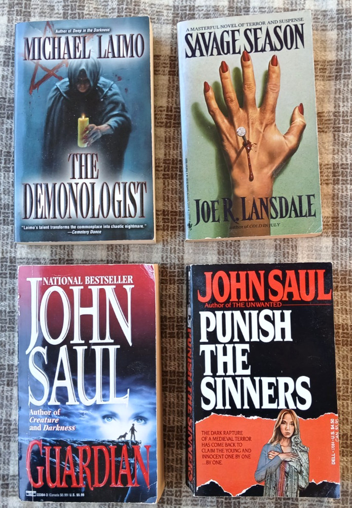 Paperbacks From Hell Horror Lot: Joe Lansdale John Saul Michael Laimo Leisure
