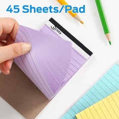 36 Pcs 3×5 Note Pads, 45 Sheets Per College Ruled Mini Writing Pads, 80GSM Co…
