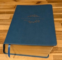 NLT Life Application Study Bible Third Edition Large Print Leather Blue