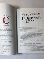 The Great American Bathroom Book, Volume 1: Single-Sitting Summaries of A – GOOD