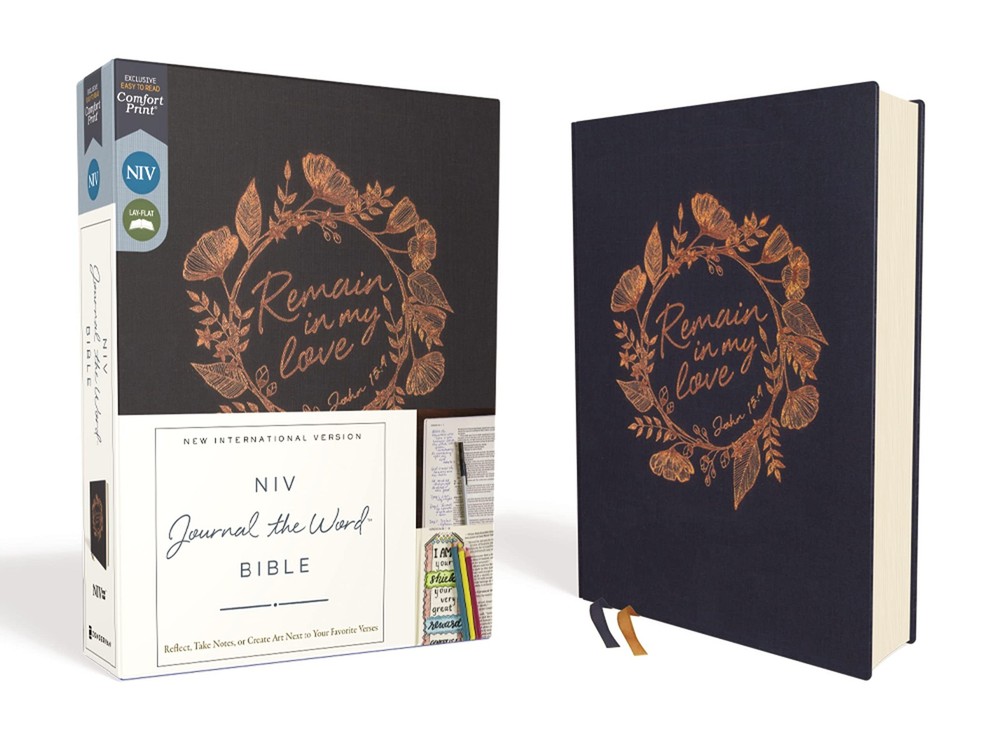 NIV, Journal the Word Bible (With Space for Your Own Artwork), Cloth over Bo…