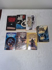 Vintage 1970s 1980s Science Fiction Paperback Book Lot of 7