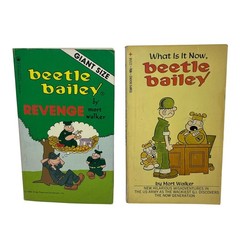 1970s/1980s Lot of 6 BEETLE BAILEY Comic Strip Collection Books Mort Walker READ