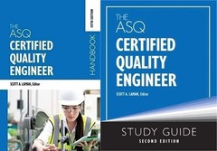 ASQ CERTIFIED QUALITY ENGINEER & ASQ STUDY GUIDE ( 2 BOOKS PAPERBACK OFFER