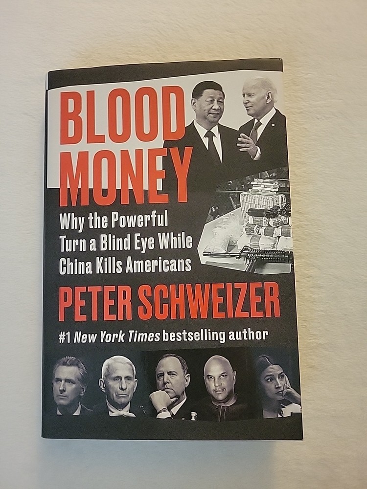 Blood Money Peter Schweizer 2024 First Edition Political Thriller HarperCollins