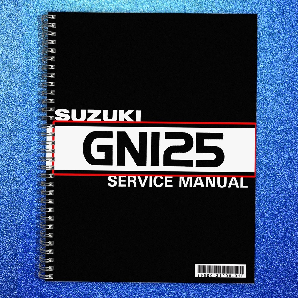 SUZUKI GN125 Motorcycle Service Manual 1983 To 2001, FASTENED, TOUGH FRONT & BAC
