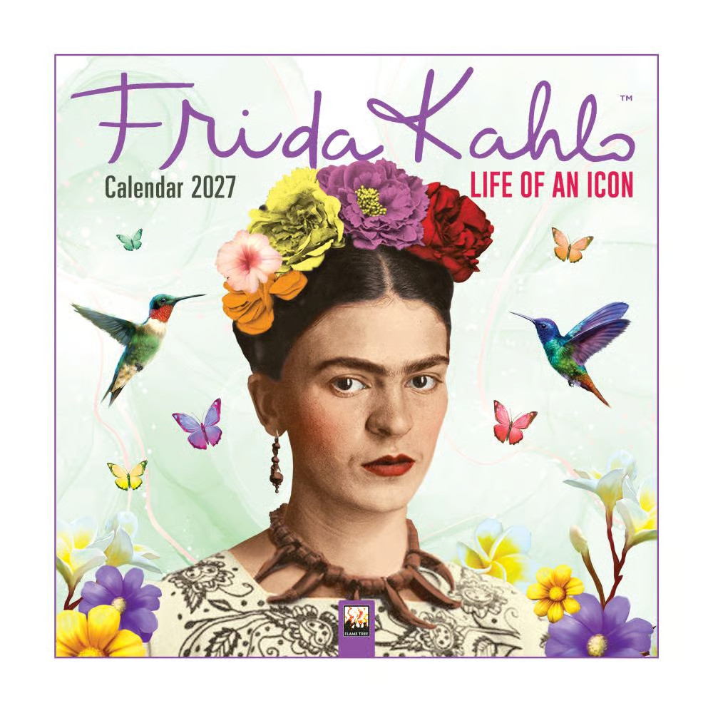 Flame Tree Publishing, Frida Kahlo Life of an Icon 2027 Mini Wall Calendar