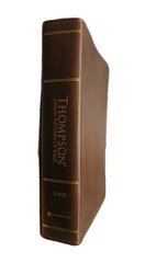ESV Thompson Chain-Reference Bible Leathersoft Brown Red Letter 1977 Text