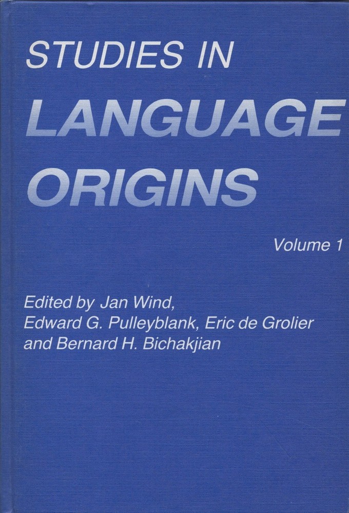 Studies in Language Origins, Volume 1
