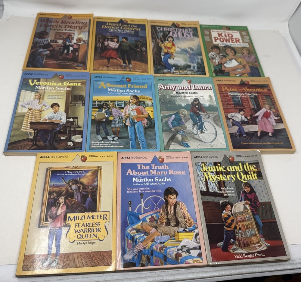 Vintage Scholastic Apple Paperbacks Book Lot 11 Marilyn Sachs Martha Tolles