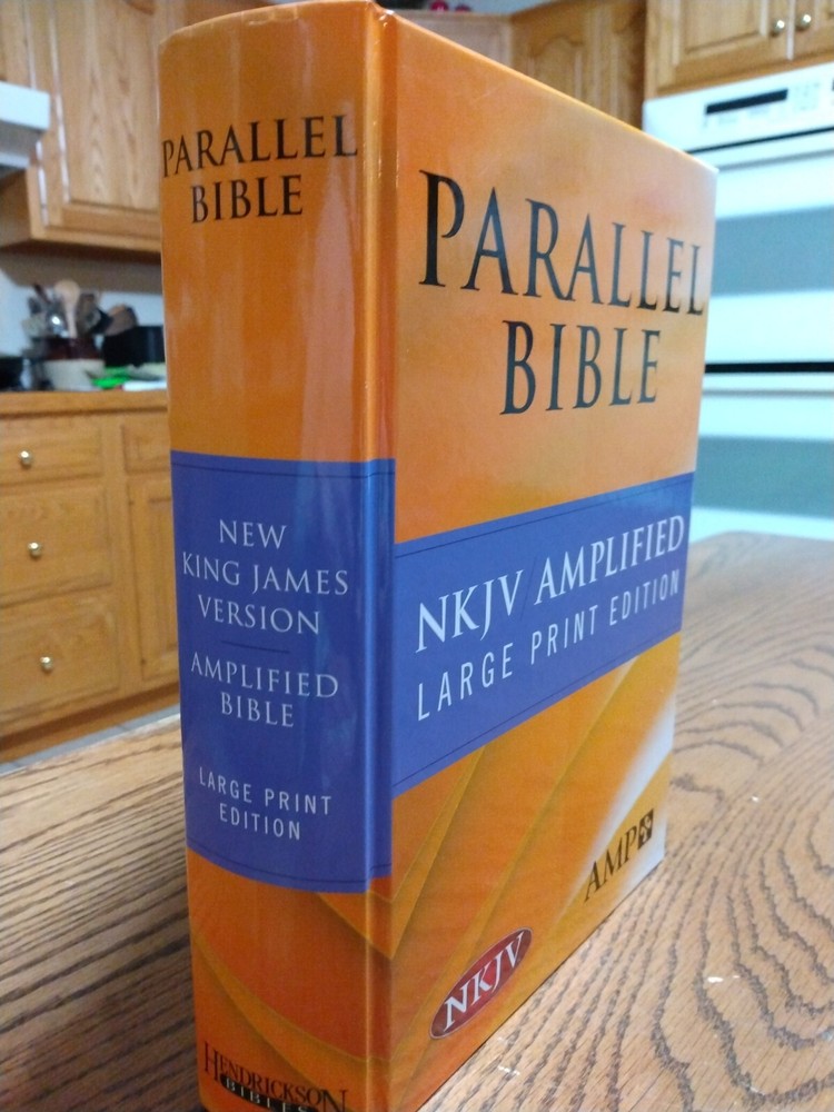 LARGE PRINT NKJV & Classic Amplified 1987 AMPC Parallel Bible Hardcover