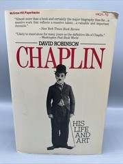 Chaplin: His Life and Art By David Robinson PB 1989 McGraw Hill 1st Ed